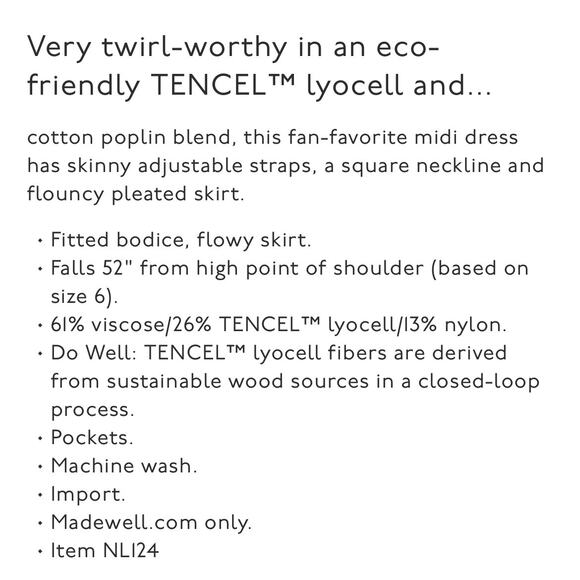 Madewell Yellow Pleated Midi Dress Women's Size 8 Style NL124 - Picture 4 of 11